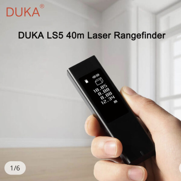 DUKA LS5 40m Laser Rangefinder High Precision Measurement OLED Touch Screen Mini Portable
