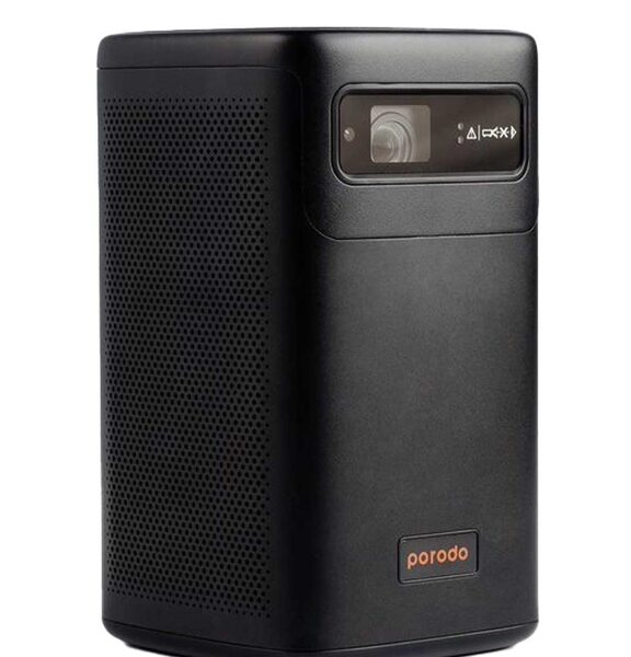 Porodo Android 9.0 960*540P DLP Portable Projector - Black