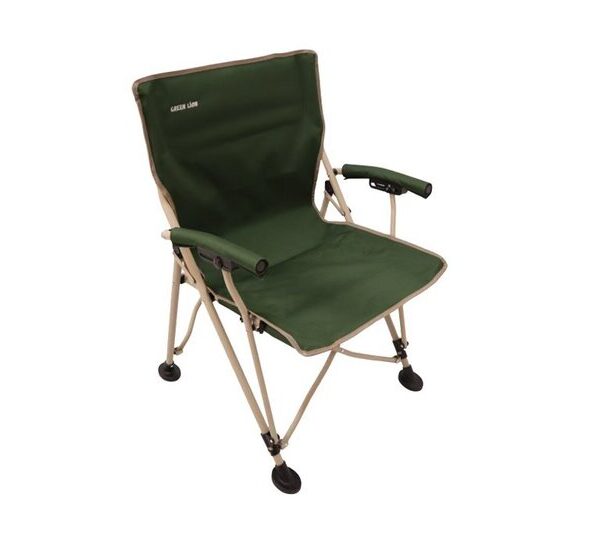 Green Lion Outdoor Camping Chair with Carrying Bag - Dark Green