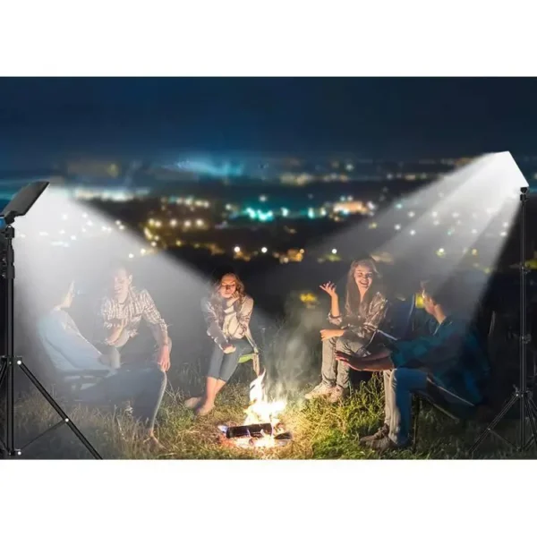 Green Lion Camping LED Light with Tripod Stand, Portable, Adjustable Height from 65cm to 180cm, 50W LED Power - Image 3