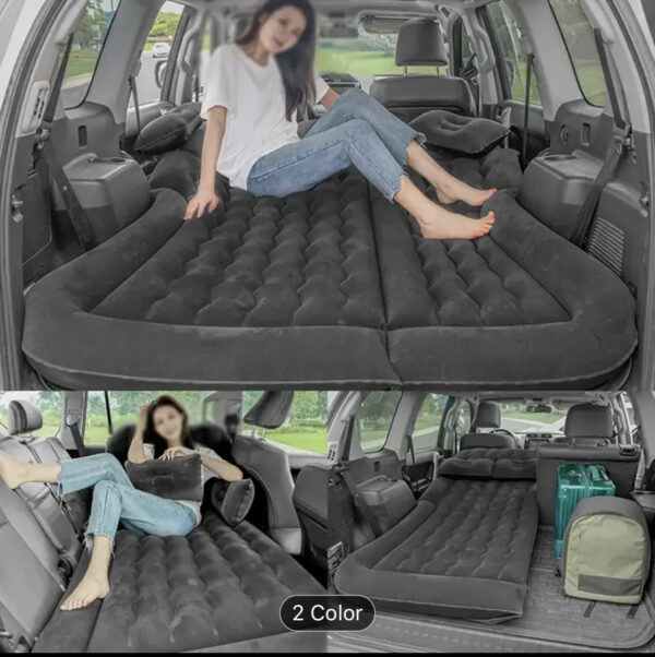 Inflatable Car Air  Mattress With Electric Pump - Image 2