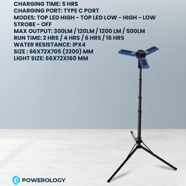 Powerology Camping Solar Foldable Light - Image 6