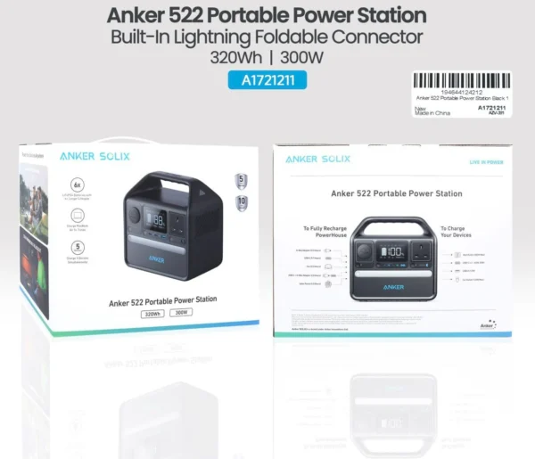 Anker SOLIX 522 Portable Power Station 320Wh 300W - Image 5