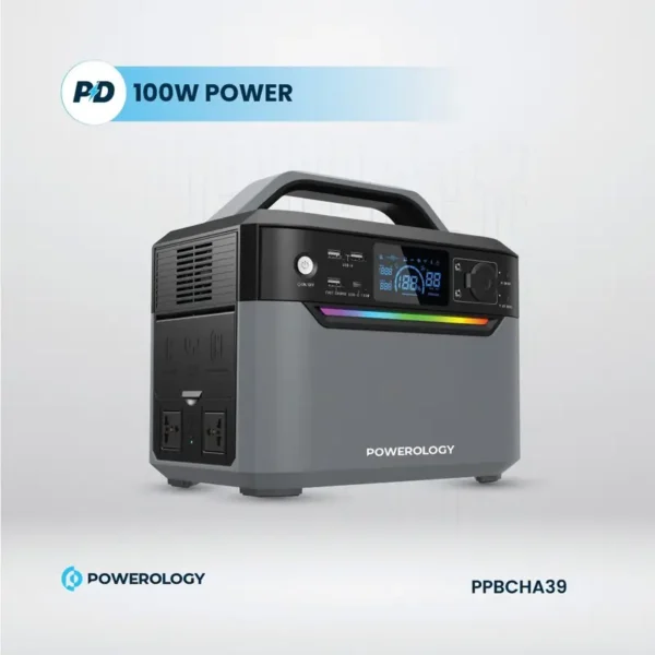 Powerology PPBCHA39 120000mAh 600W Dual AC Socket Power Generator - Image 10