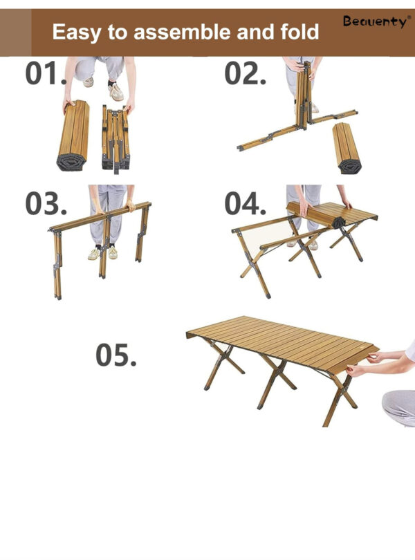 Outdoor Camping Folding Table Large - Image 2