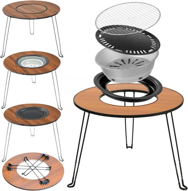 Portable Folding Camping Grill Table