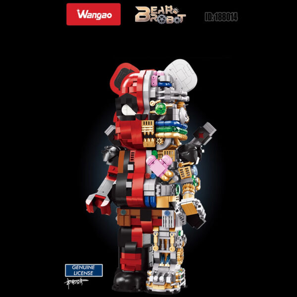 Wangao 188014 Deadpool Semi-Mechanical Bear Brick - Image 2