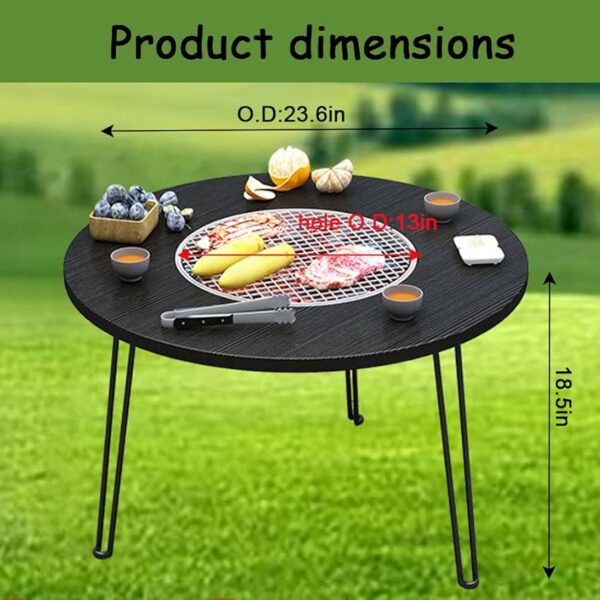 Portable Folding Camping Grill Table - Image 3