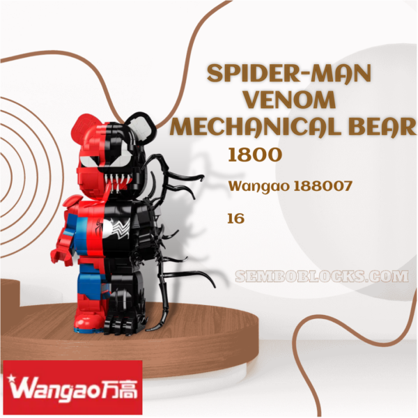 Wangao 188007 Creator Expert Spider-Man Venom Mechanical Bear - Image 2