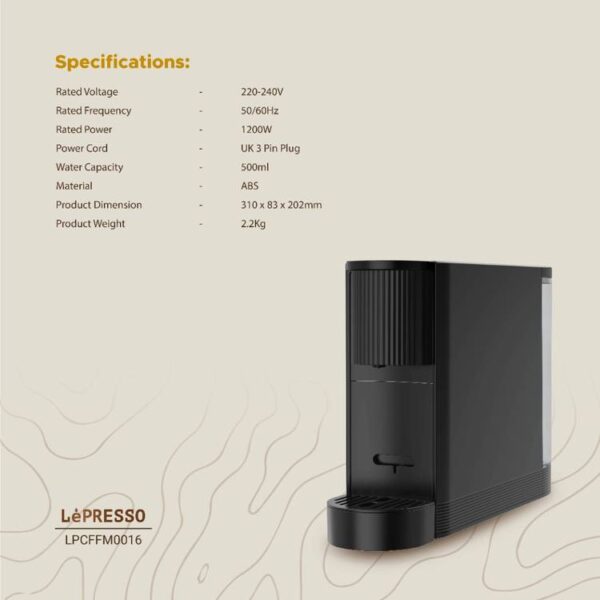 LePresso Automatic Capsule Coffee Maker - Image 4