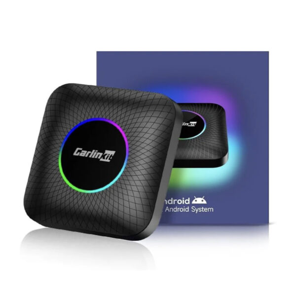 CarlinKit CarPlay Ai Box Android 13.0 With LED Light For Car With Wired CarPlay And Touchscreen