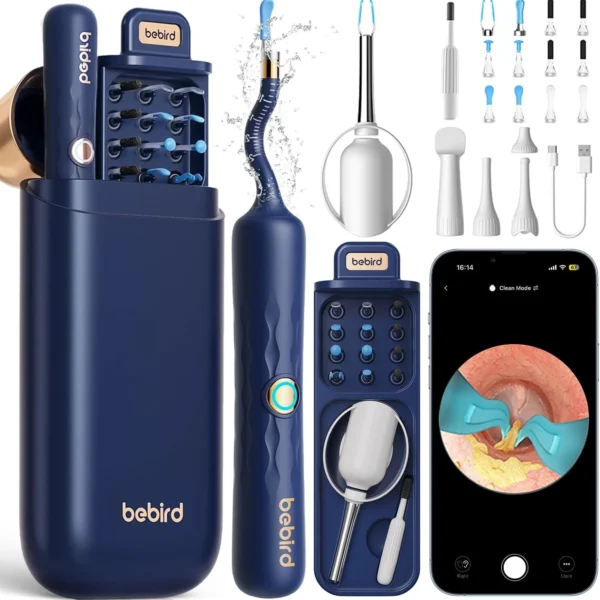 Bebird Earsight Plus Ear Wax Removal Tool Camera, Ear Cleaner With Flexible Wireless Ear Camera Otoscope
