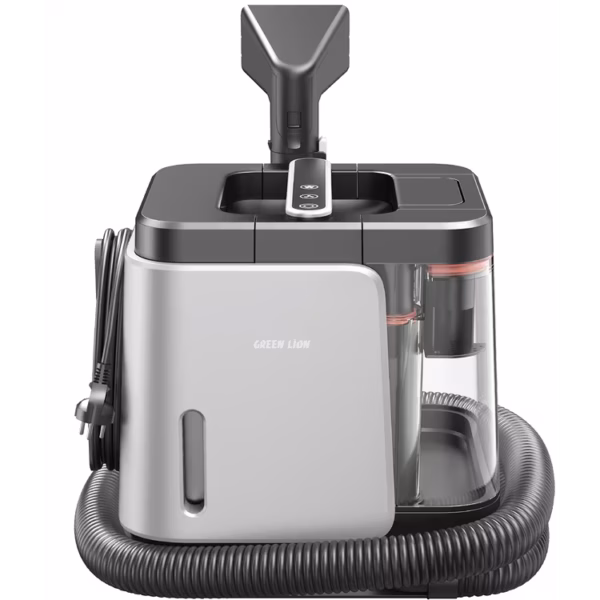 Green Lion Spot Cleaner Pro 450W Motor Power, Eco & Heat Modes, 13KPa Strong Suction Power, Dual Water Tank, 1.8L Clean Tank, 1.2L Dirty Tank, 1.5m Hose Length, LED Display, 5m UK Plug - Gray