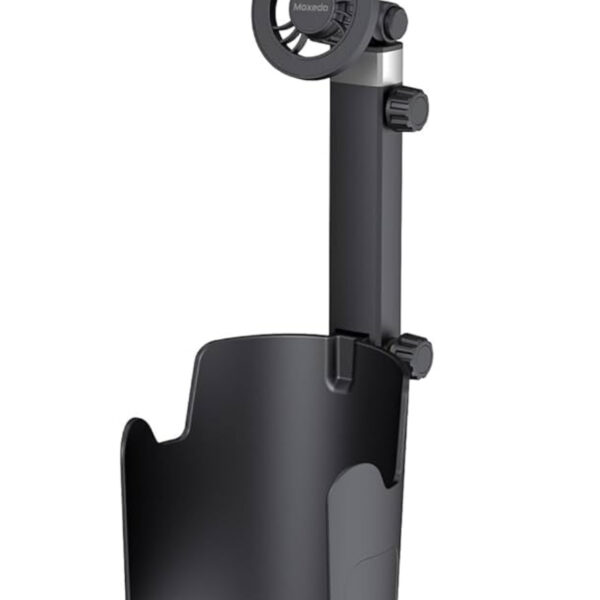 Car Cup Slot Phone Holder Strong Magnetic 360° Telescopic Adjustable Arm