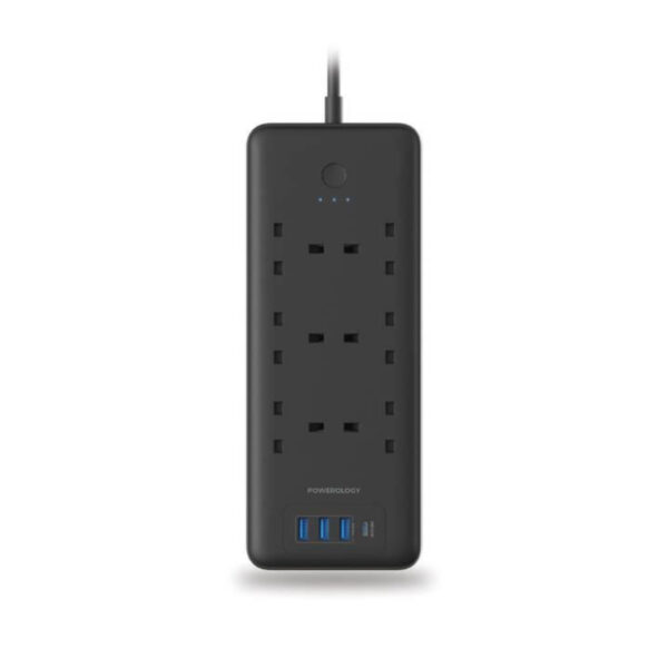 Powerology 6 AC Multi-Port Power Strip 48W