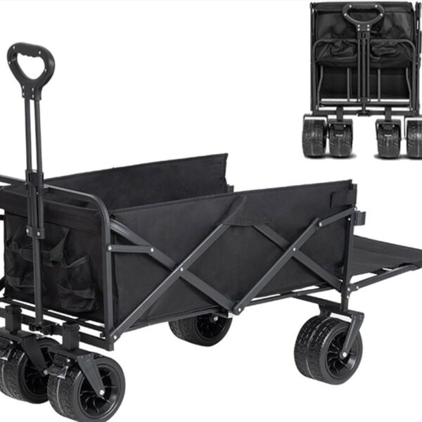 Foldable wagon cart – Black