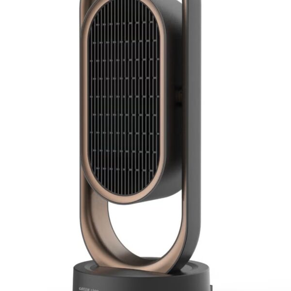 Heater Power Ceramic Heating Fan / Electric PTC Heater / Heating Tower with Remote Control / 1800W / Automatic Oscillation / 3 Function Setting / Detachable Filter / Touch Control / 2 Mode Wind Speed / 3 Mode Timer - Black