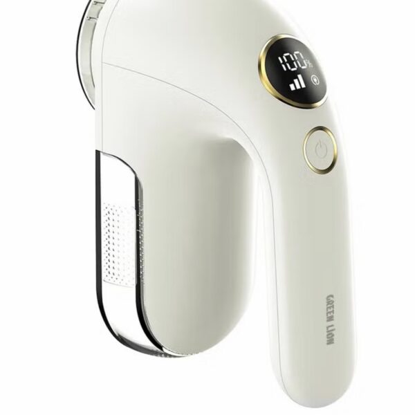 ErgoTrim Digital Fabric Electric Lint Remover with USB Rechargeable & Working Time 3 hrs / Speed Gear 3 Levels / Lint Bin 110 ml / Comfortable Handgrip /Max Range: 8500 RPM - White