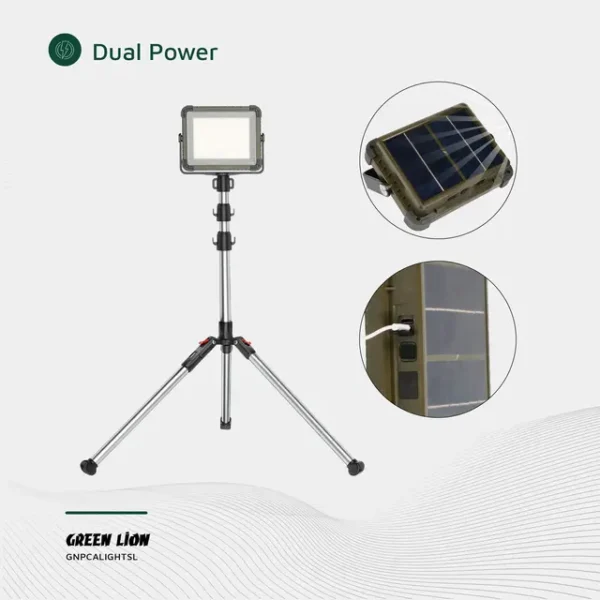 Green Lion Solar Camping Light 7200mah Silver