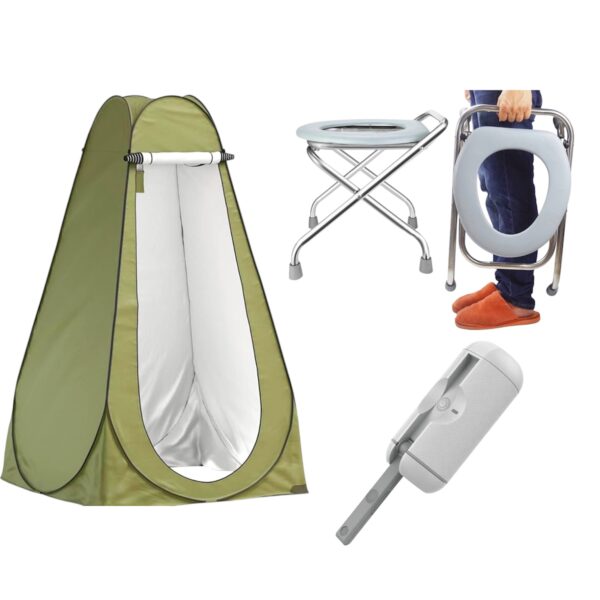 Pop Up Privacy Tent - Instant Portable Outdoor Shower Tent, Camp Toilet, Changing Room, Rain Shelter with Window - for Camping and Beach