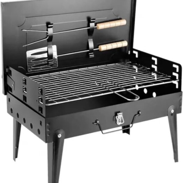 Grill Stainless Steel Charcoal Grill Foldable Durable Outdoor Household Camping BBQ Smoker for Outdoor Cooking Picnic Patio Backyard Camping CookingI’m