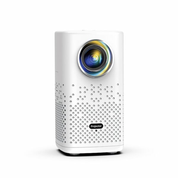 Mini Portable Projector | Built-in Battery | 150 ANSI Lumens | 1080P Full HD Support | Smart Projector with WiFi and Bluetooth, Android 13 | Digital Focus and Keystone Correction, Type-C, HDMI, USB, Home Cinema and Outdoor Movie Projector + stand