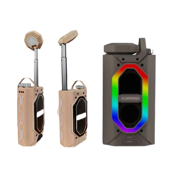 Camping light with speaker