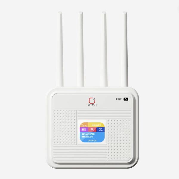 VEMO B312 Unlocked Cellular 4g 4500mah Battery Wifi with Sim Card Slot and 4/5 Rj45 Ports Modem Wifi Support All Telco 4g Router