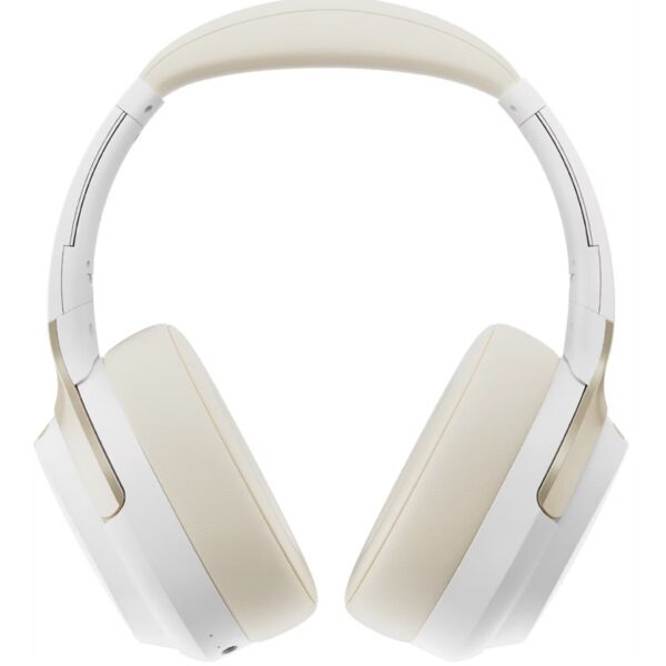 Porodo Soundtec Eclipse Wireless Over-Ear Headphones, High-Clarity Mic with ENC, 50 Hours Playtime, 400mAh Battery, Multi Function Buttons, Type C Charging, Compatible with All Phones for Enhanced Music and Calls - White