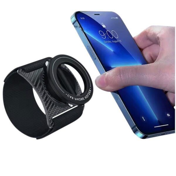 Quran handler - 360° Swivel Magnetic Phone Holder Universal Mount with Wrist Strap Foldable Design for Outdoor Cycling