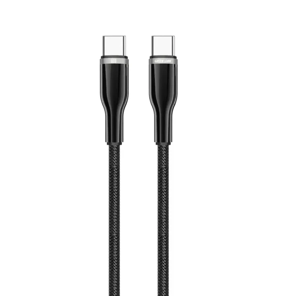 Green Lion USB-C to USB-C Zinc Alloy & Braided Cable - Black