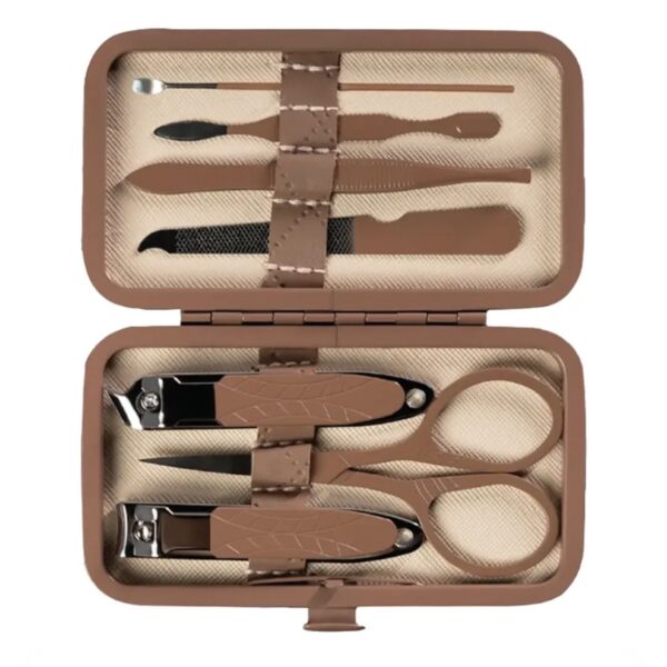 Green Lion 7-In-1 Manicure Kit - Brown